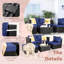 Ensemble de conversation modulaire avec coussins 5 pièces Gotelinde-87053739