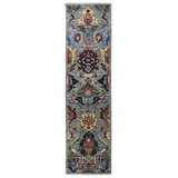 New Turkmen Afghan One-of-a-Kind Runner 2'9" X 9'11" Area Rug
