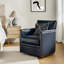 Fauteuil club pivotant en cuir véritable Arsim-898772359