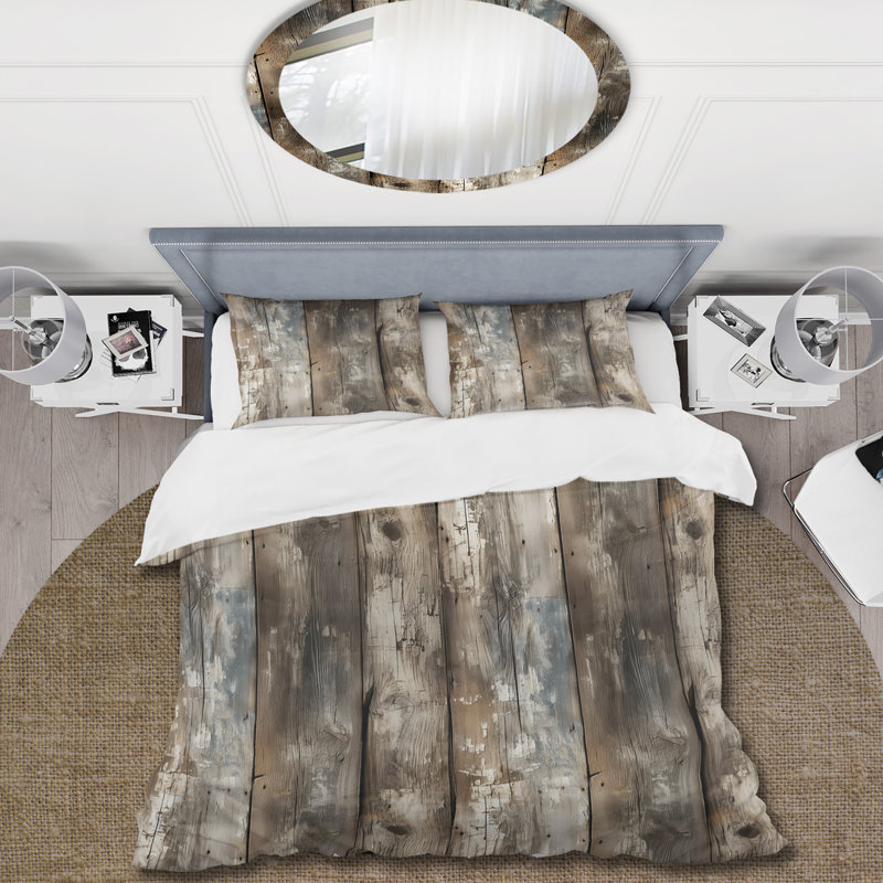 Ensemble de housse de couette Rustic Farmhouse, Housse de couette pour très grand lit et 2 très