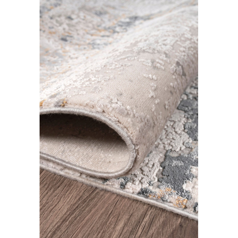 Luxurious Woven Carpet, 6.6 x 9.5 Feet, Cream Color | Viscose & Acrylic Blend, 2.5 Lbs/Sq Ft, 0.3 in Pile Height | 1,500,000 Thread Points for Ultimate Comfort | Easy to Vacuum, Spot Clean Only, Not Machine Washable
