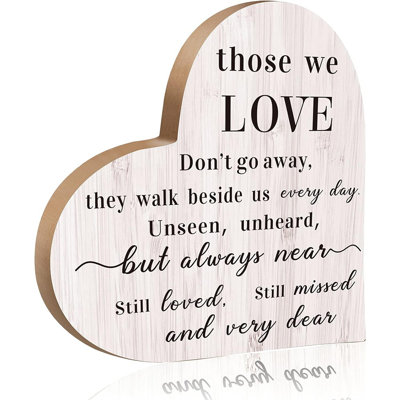 Sympathy Gift Memorial Wooden Heart For Loss Of Loved One Bereavement Remembrance Gift Ideas Heart Memorial Sign Celebration Of Life Sympathy Plaque Decor For Grief Father Mother Brother Son