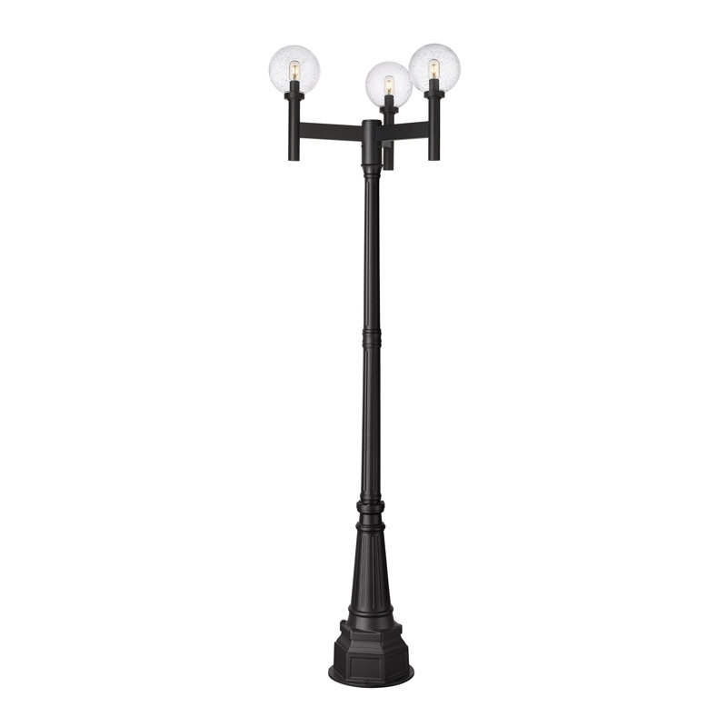 Luminaire d'extérieur 3 lumières Lonoke, Transparent