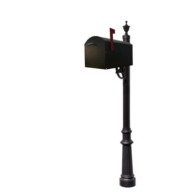 Winfield Whitney Mailbox With Lewiston Post (Fluted Base & Urn Finial)