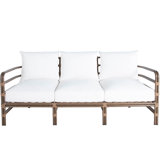 Malibu N-Dura Resin Wicker Outdoor High Back Sofa