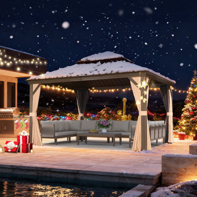 13 Ft. W X 11 Ft. D Aluminum Patio Gazebo
