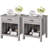 Ensemble de 2 tables de chevet Jazlee Grey