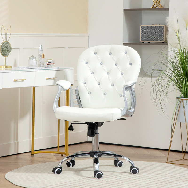 Office Chair, Light Grey, Silver