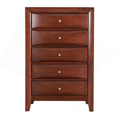 Vertical Chest With Curved Drawer Design