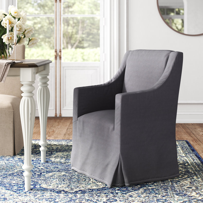 Fauteuil en lin 65,02 cm de large, Arctic Grey