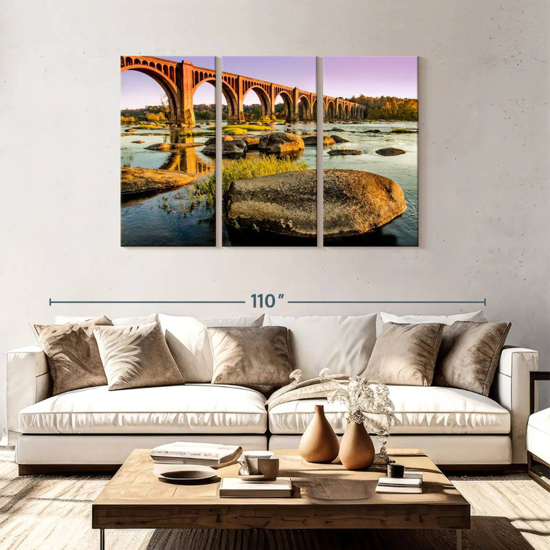 Lilie James River Bridge, 48" H x 74" W