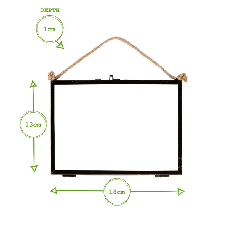 Nicola Spring - Hanging Metal Photo Frames, 5, 7" x 5", Rectangle