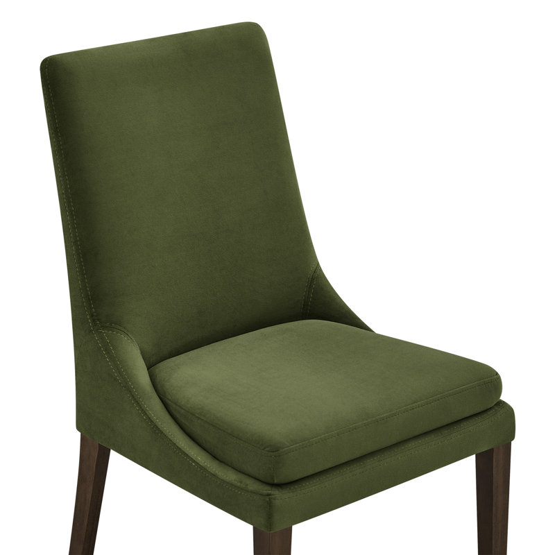 Chaise d'appoint rembourrée Niara, Polyester forêt