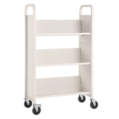 49.2'' H Book Cart with Wheels