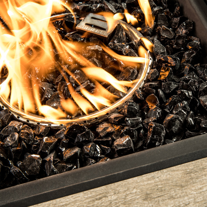4kg Black Fire Glass
