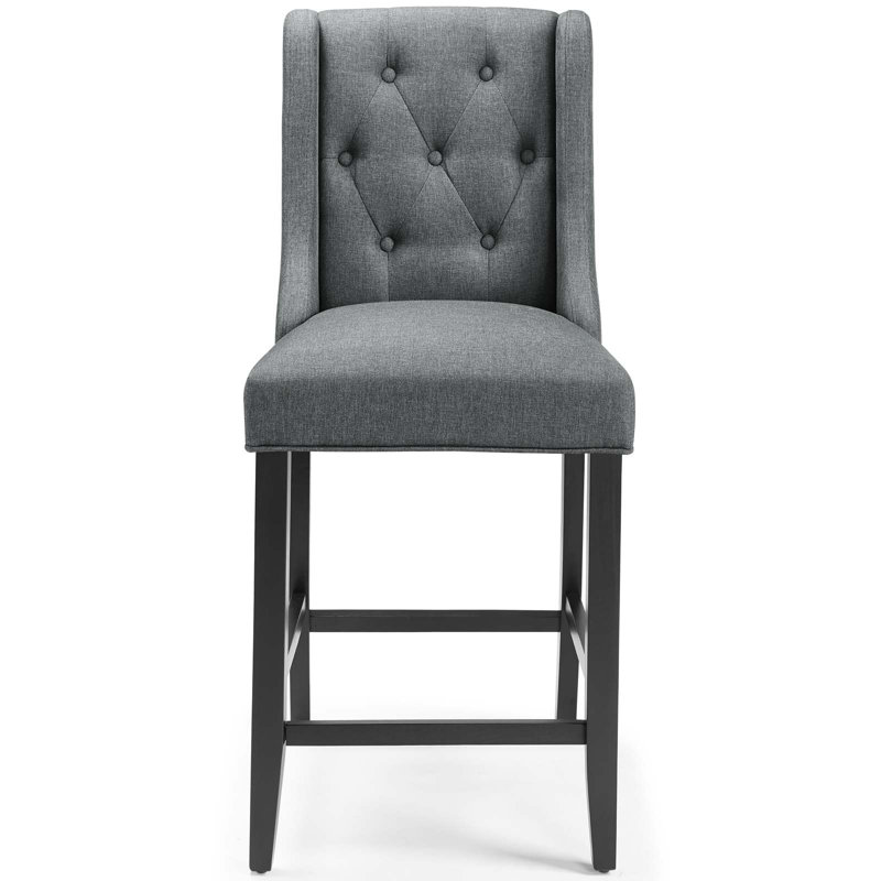 Tabouret de bar Baronet par Modway, gris