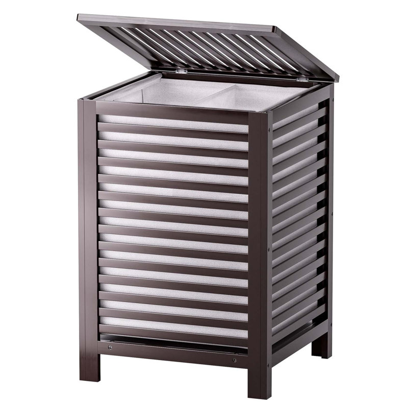 Bhargava Laundry Hamper with Handles, Brown