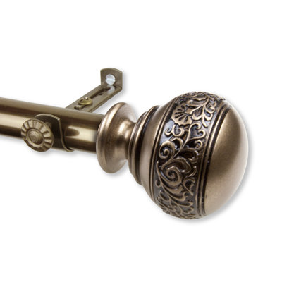 Solon Steel Adjustable Single Curtain Rod