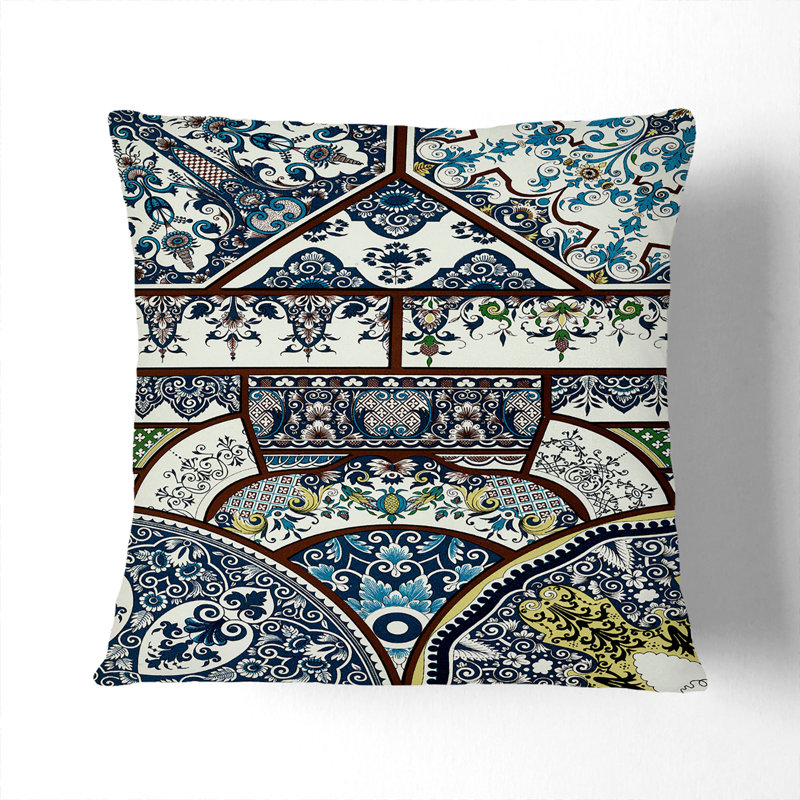 Damask Square Cushion, 55 x 55 cm, Stone