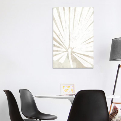 Linen Tropical Silhouette IV 1 Piece Wrapped Canvas Wall Art