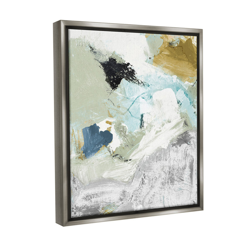 «Expressive Modern Pattern» par Lanie Loreth sur toile, Cadre flottant gris lustré, H 21 po x l 17 po