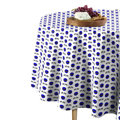 Hapswell Helmets Racing Flags Round Tablecloth