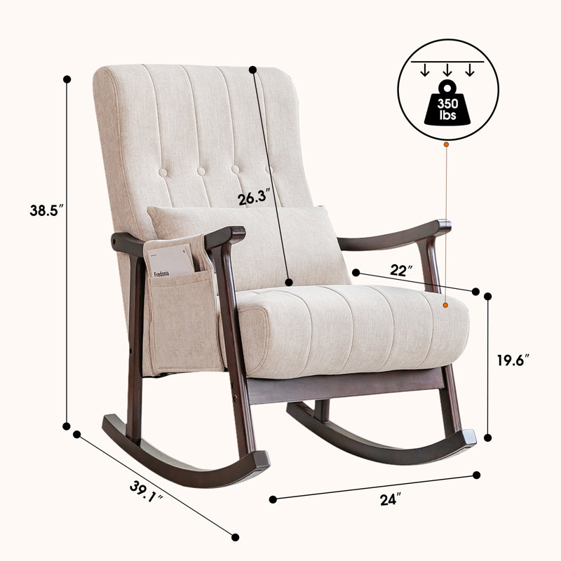 Chaise berçante Kastytis, Beige