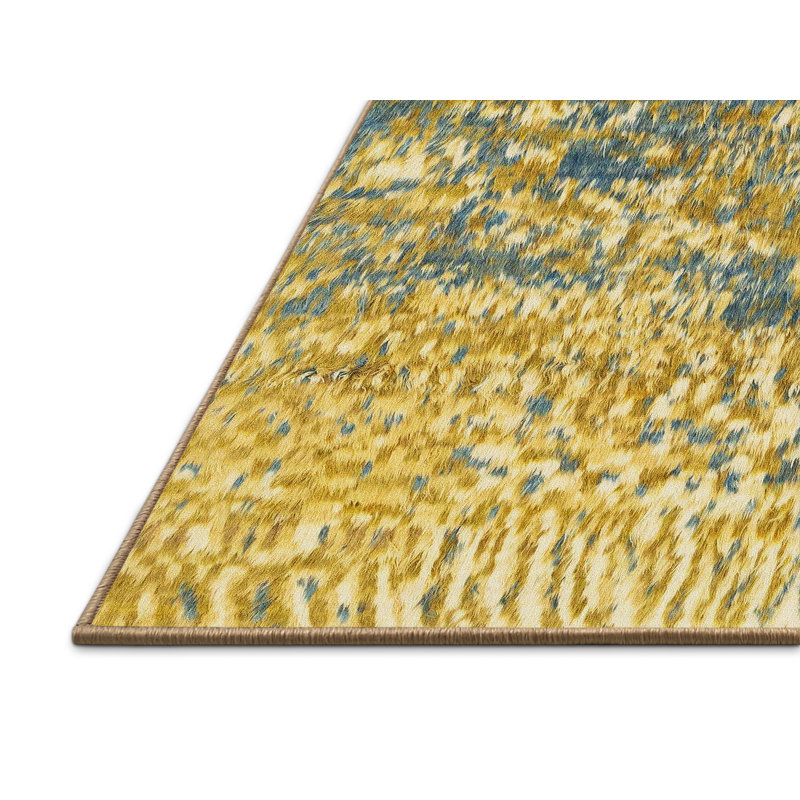 Abstract Indoor Rug, Rectangle 2' x 4'