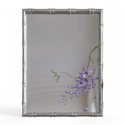 Rectangle Solid Wood Frame Wall Mirror