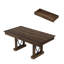 Table de salle à manger de 71 pouces avec deux tiroirs de rangement, finition en bois robuste, surface imperméable et résistante à la chaleur pour une salle à manger moderne-1347565093