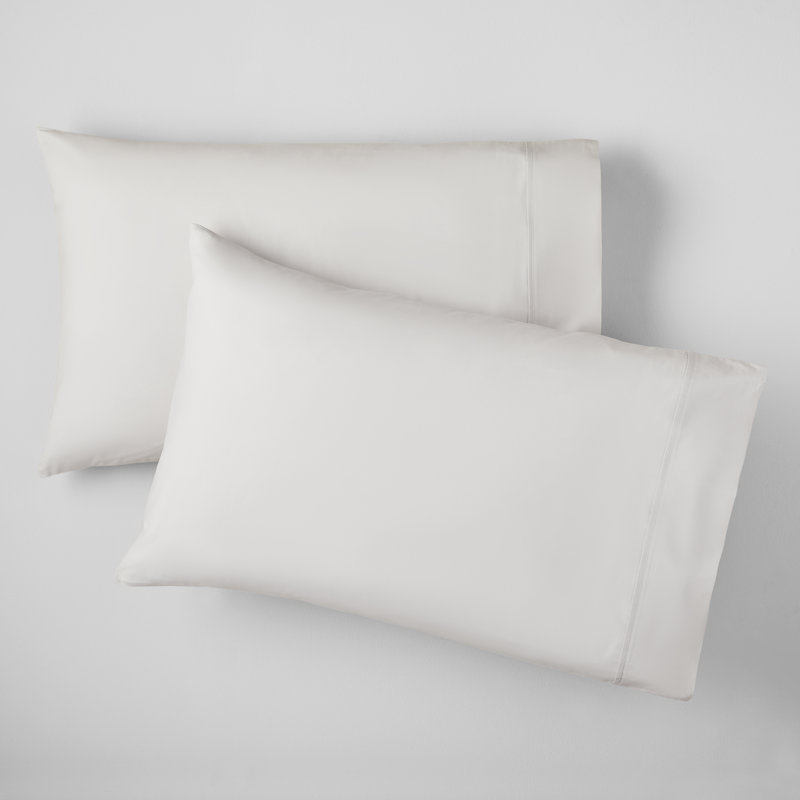 Ensemble de taies d'oreiller en percale de coton Coyer Classic, White, Très grand lit + deux taies d'oreiller très gran