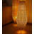 Woven Rattan Tapered Floor Light Fixture