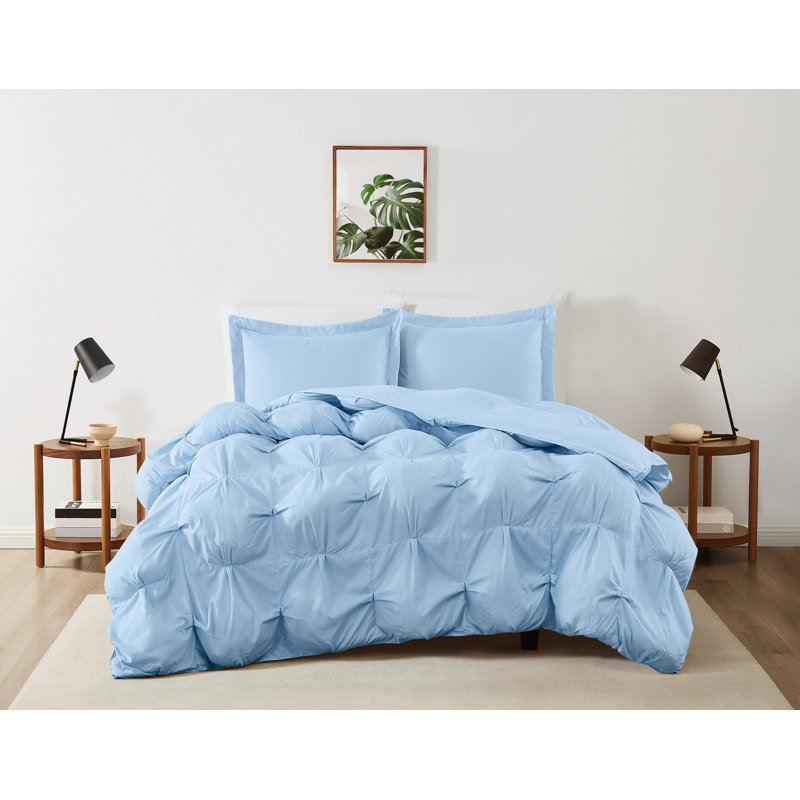 Truly Soft Cloud Puffer, Sky Blue, King Comforter + 2 King Shams