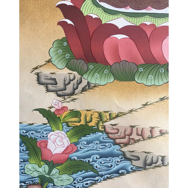 Vajrasattva Thangka (Thangka sans brocart)