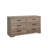 Yazeed 53.25"W  6-Drawer Double Dresser,  Farmhouse Chest of Drawers, Strage for Bedroom, Office, Living Room, 53.25"W x 28.5"H x 18.25"D, Drifted Gray-1516824036