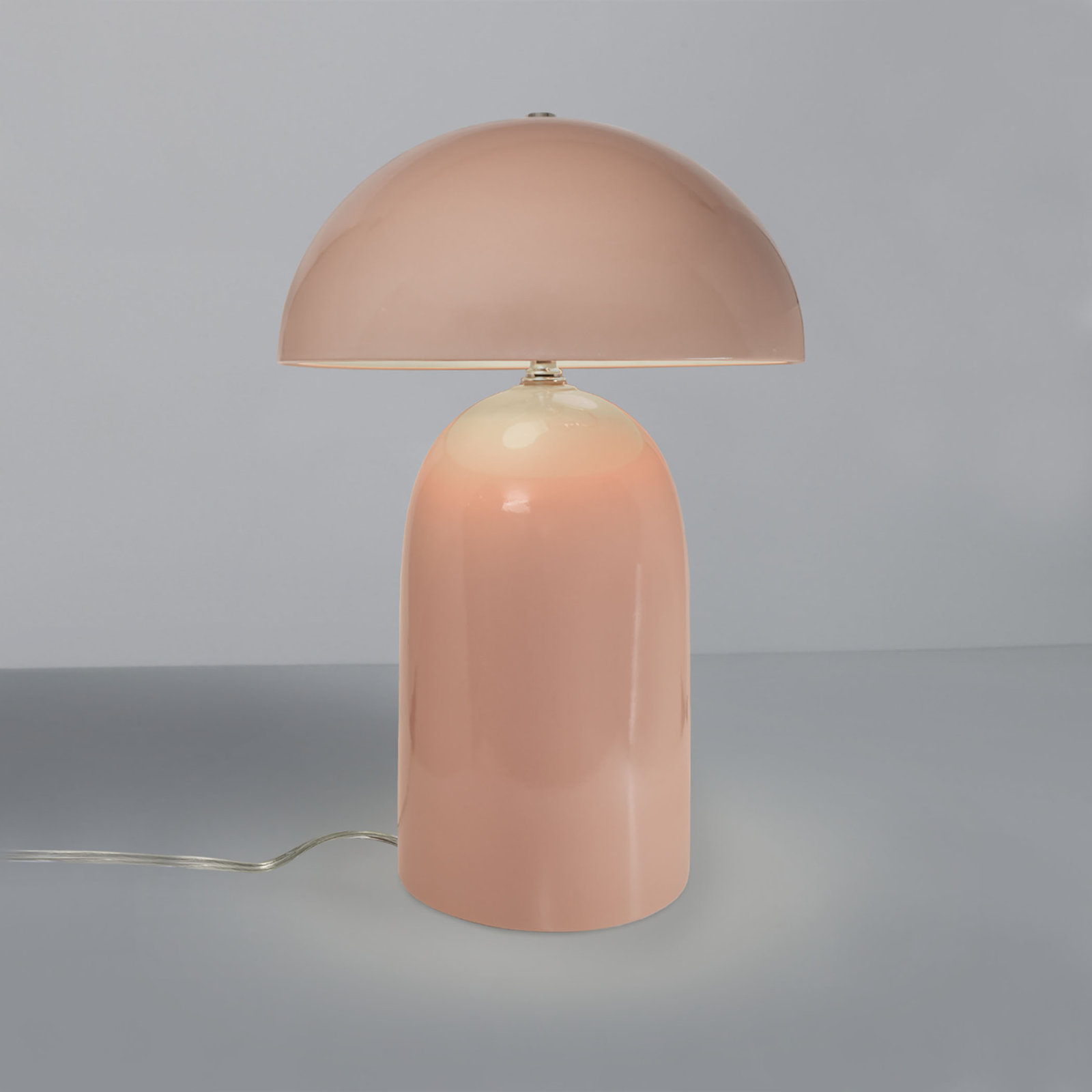 Hardacre Ceramic Table Lamp, Gloss Blush