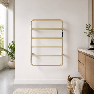 Gold Six Bar Heated Rack
