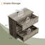 Armoire 3 tiroirs avec USB