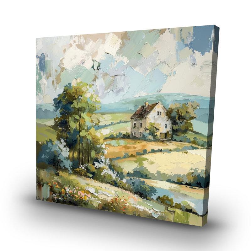 On the plain - 32"x32" art on canvas