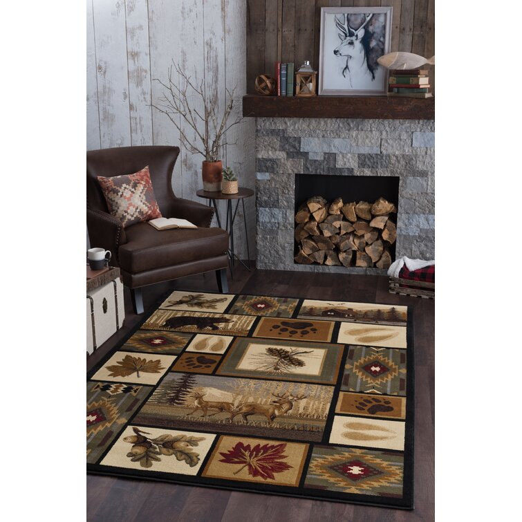 Elk Area Rugs 3x4 ft - Christmas Rug for Living Room Bedroom Decor, Printed  Floor Small Rug for Dining Room Home Decorative, Soft & Non-Slip 