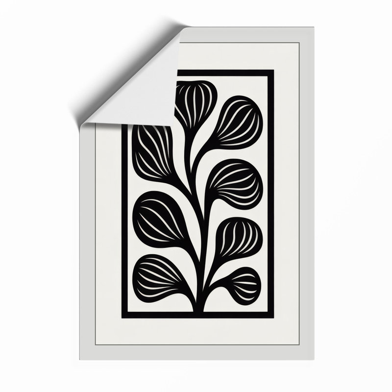 Striped Botanica Botanical - Framed Print, Unframed, A1 - 84.1 x 59.4 cm