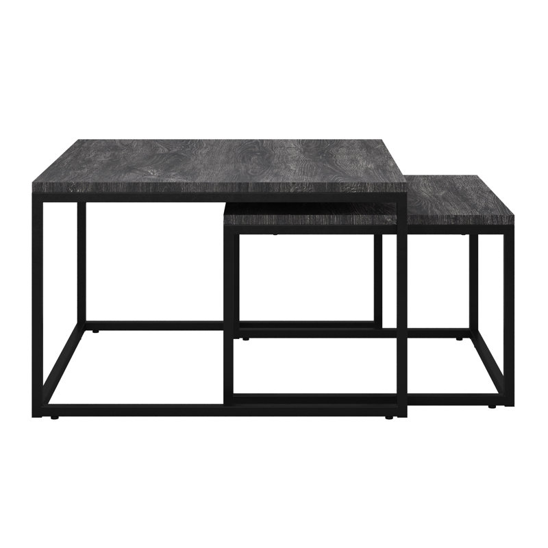 Whitsitt Square Nesting Coffee Table, Black