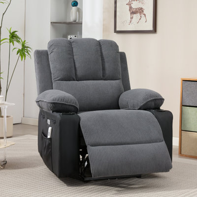Carmaletta 85cm Wide Electric Recliner Chair Storage Pocket