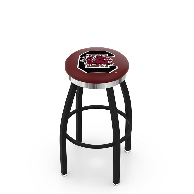 NCAA Swivel 25" Counter Stool, University of South Carolina, Chrome