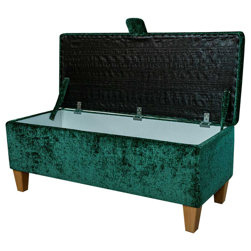Polyester Upholstered Storage Bench