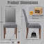 Chaise parsons capitonnée en lin rembourré-1032295277