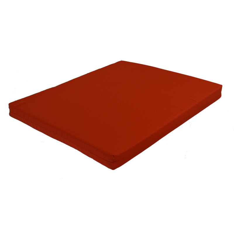 Outdoor 4'' Bench Seat Cushion, 68" W x 39" D, Red