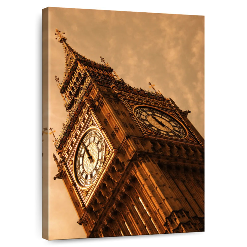 Nicci Low Angle Big Ben Tower, 51" H x 34" W