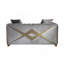 Causeuse en argent de style moderne Velencia-330192368