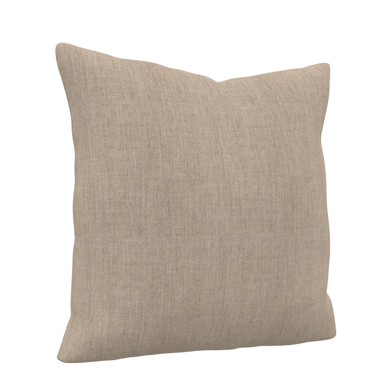 Indoor/Outdoor Throw Pillow, Square 24", Cast Ash Sunbrella® Plainweave